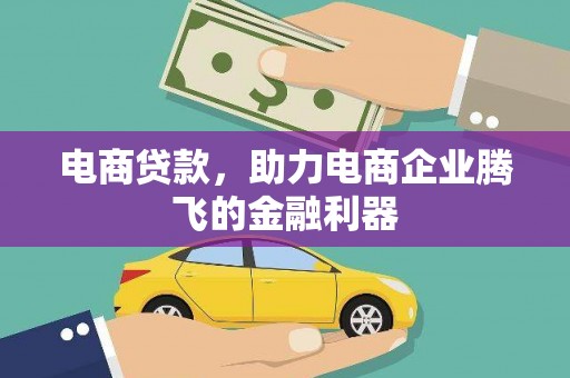 墨玉电商贷款，助力电商企业腾飞的金融利器