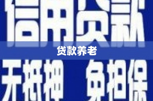 墨玉贷款养老