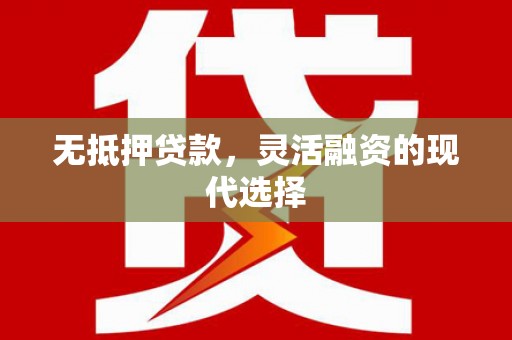 墨玉无抵押贷款，灵活融资的现代选择