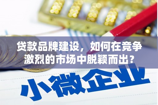 墨玉贷款品牌建设，如何在竞争激烈的市场中脱颖而出？