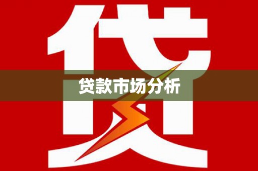 墨玉贷款市场分析