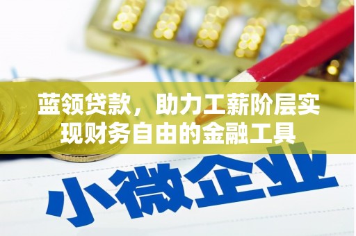 墨玉蓝领贷款，助力工薪阶层实现财务自由的金融工具