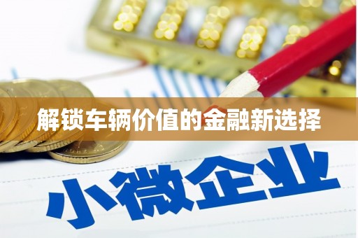 墨玉解锁车辆价值的金融新选择